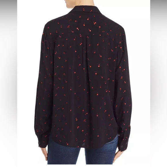 Rails Rocsi Metallic Cherry Print Shirt - Picture 3 of 12